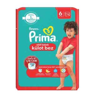 پوشک شورتی 18 عددی پریما سایز شش لهستانی